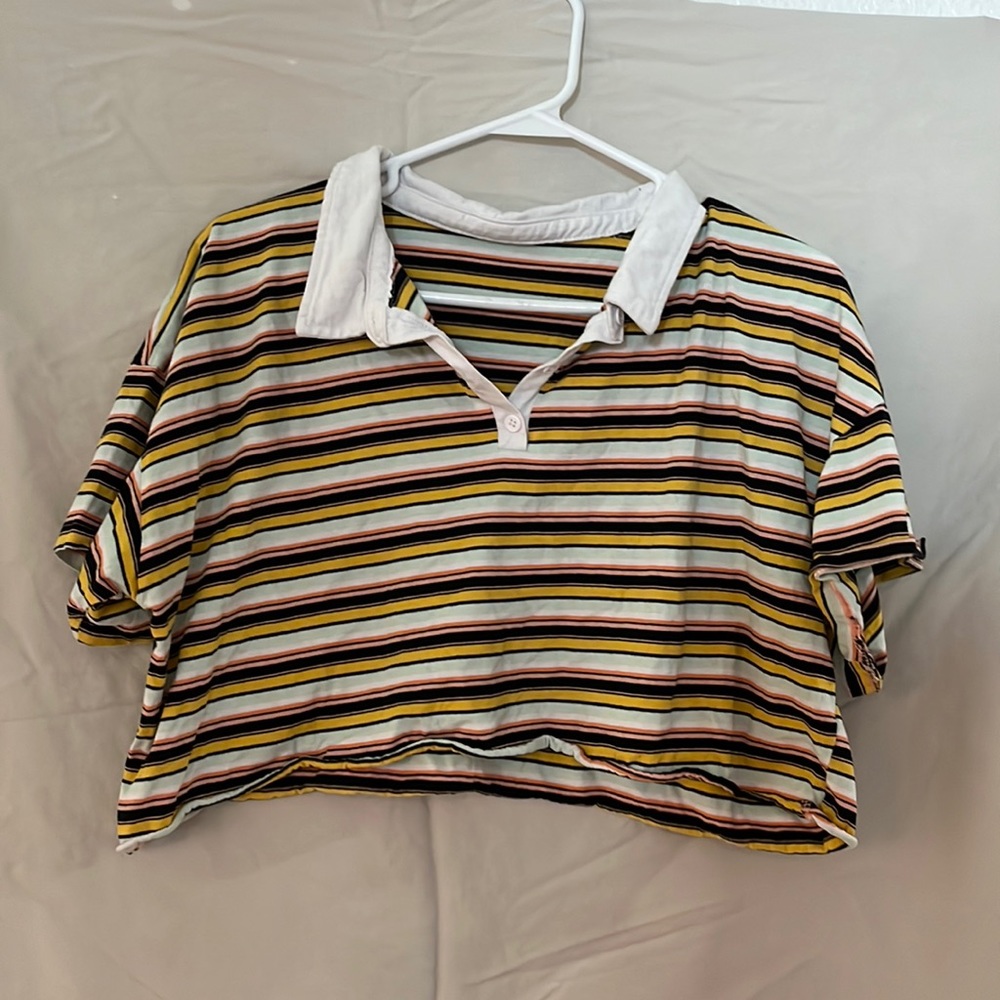 Striped crop top